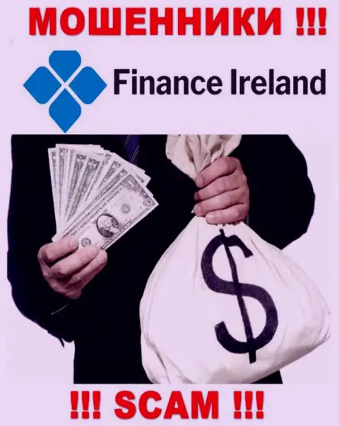 В дилинговой компании Finance-Ireland Com лишают денег игроков, требуя отправлять денежные средства для погашения комиссионных платежей и налога