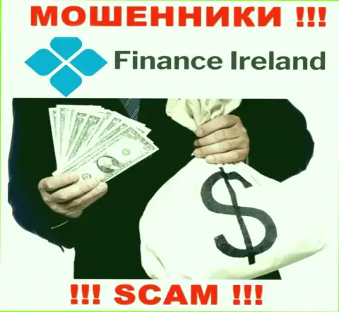 В дилинговой компании Finance-Ireland Com лишают денег игроков, требуя отправлять денежные средства для погашения комиссионных платежей и налога