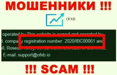 Регистрационный номер, который принадлежит компании Доннибрук Консалтинг Лтд - 2020/IBC00061