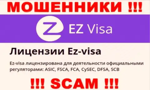 Жульническая контора EZ Visa крышуется мошенниками - ASIC