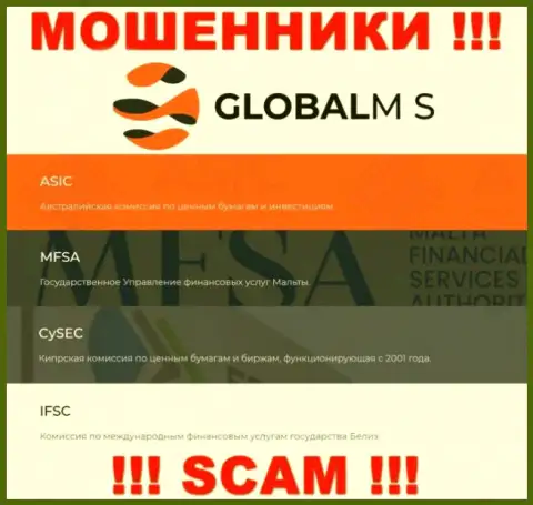 Global M S прикрывают свою незаконную деятельность дырявым регулирующим органом - ASIC