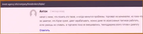 Информация про форекс брокера Kiplar на информационном ресурсе Инвест Агенци Ком