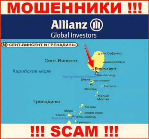 Allianz Global Investors свободно дурачат, поскольку обосновались на территории - Kingstown, St. Vincent and the Grenadines