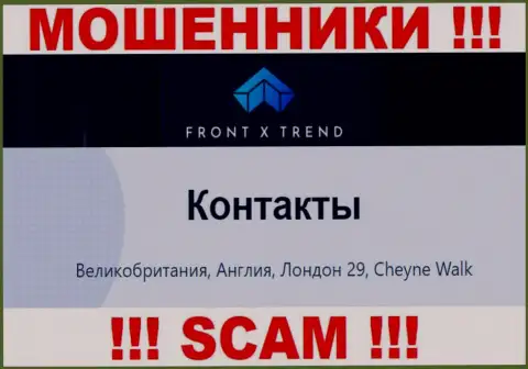 FrontXTrend - подозрительная компания, официальный адрес на сайте оставляет липовый
