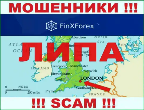 Ни единого слова правды относительно юрисдикции FinXForex на онлайн-сервисе конторы нет это мошенники