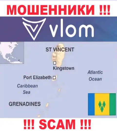 Влом Лтд имеют регистрацию на территории - Saint Vincent and the Grenadines, избегайте совместной работы с ними
