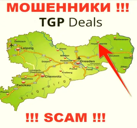 Офшорный адрес регистрации конторы TGP Deals выдумка - мошенники !!!