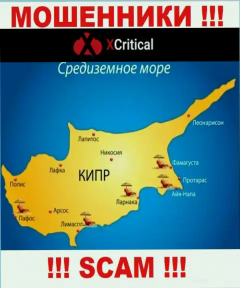 Cyprus - здесь, в офшоре, базируются обманщики XCritical