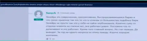 Сотрудничать с Зинеера не опасно, вложенные деньги брокерская организация возвращает - отзыв с сайта gorodfinansov com